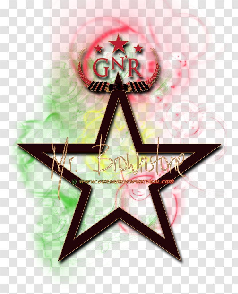 Guns N Roses - Stencil - Pink Transparent PNG