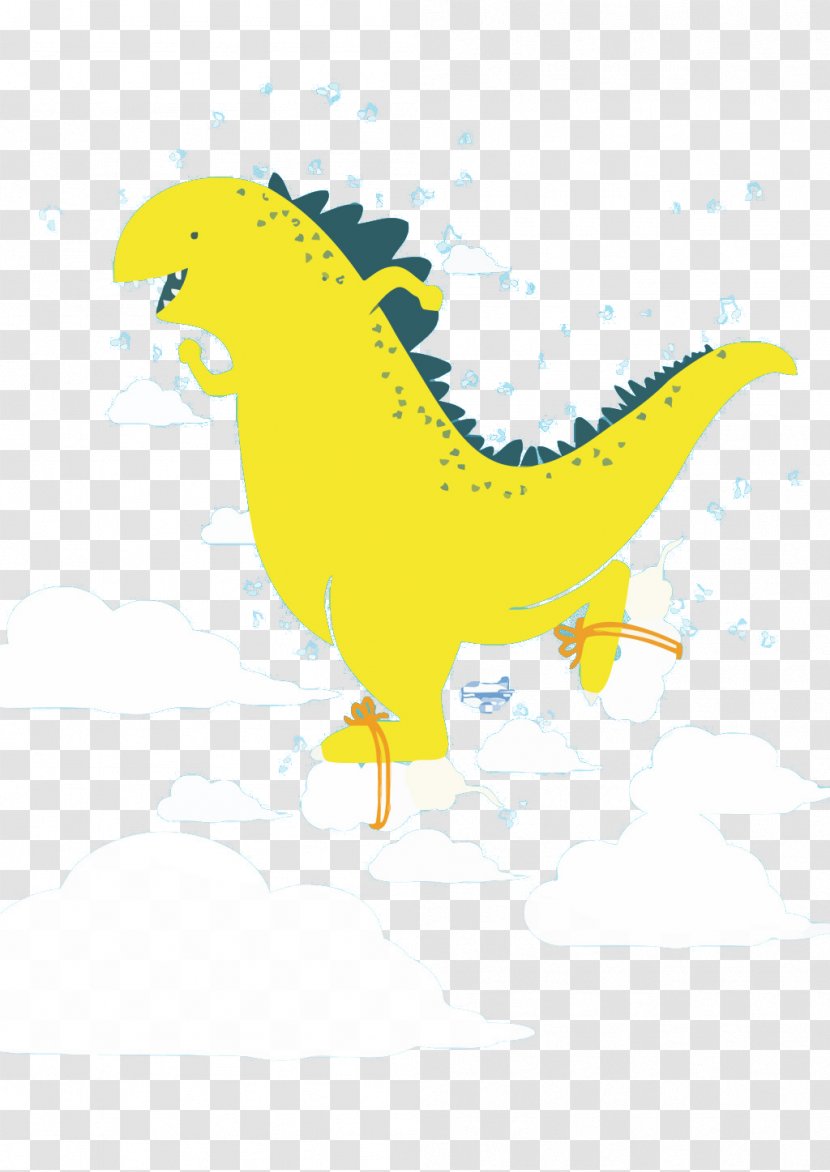 Dinosaur Cloud Euclidean Vector - Art - Happy Transparent PNG