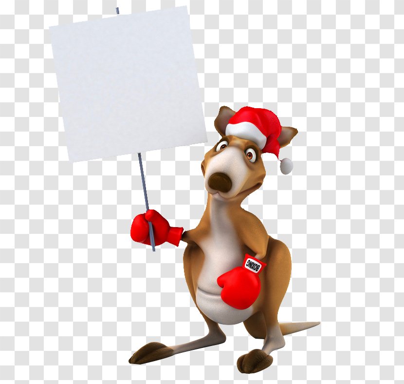 Australia Day Greeting Card Wish Wallpaper - Reindeer - Kangaroo Placards Transparent PNG