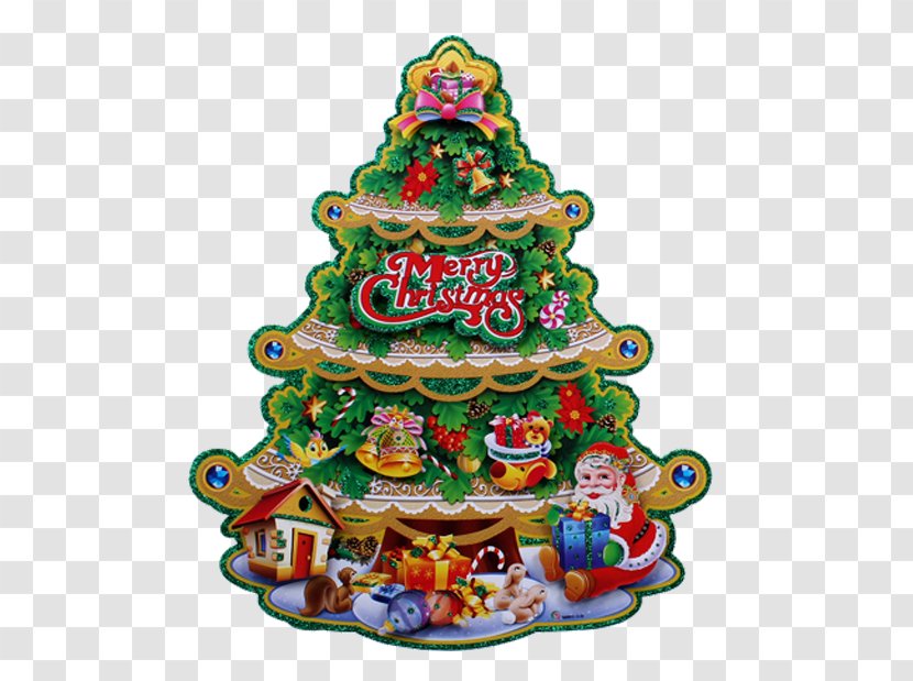 Christmas Tree Santa Claus Ornament - Goods - Free Image Transparent PNG