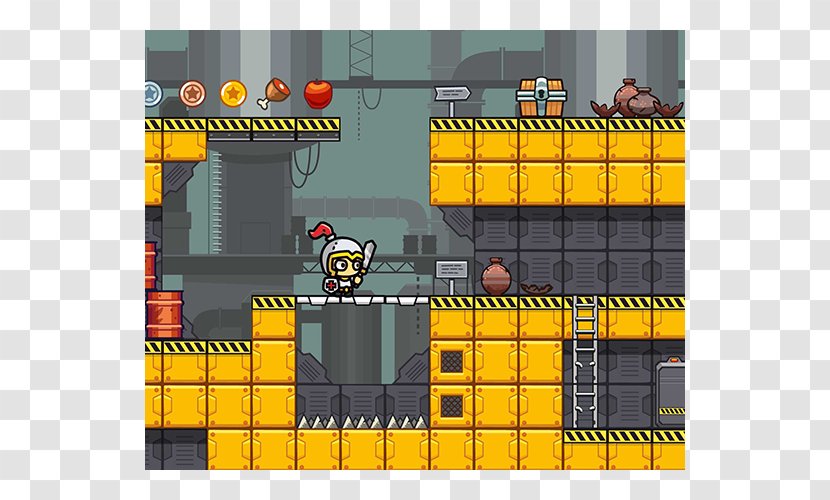 Tile-based Video Game Platform Side-scrolling Level - Sidescrolling - Sprite Transparent PNG