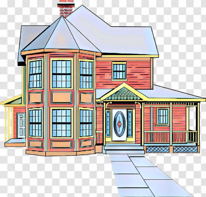 House Facade Roof Shed Residential Area - Elevation Transparent PNG