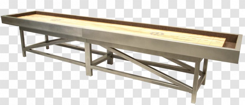 Table Shovelboard Deck Drop-leaf Game - Outdoor Bench Transparent PNG