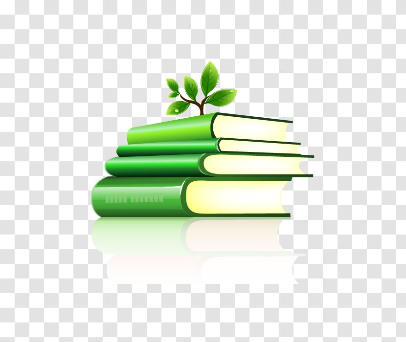Book Stack - Green Transparent PNG