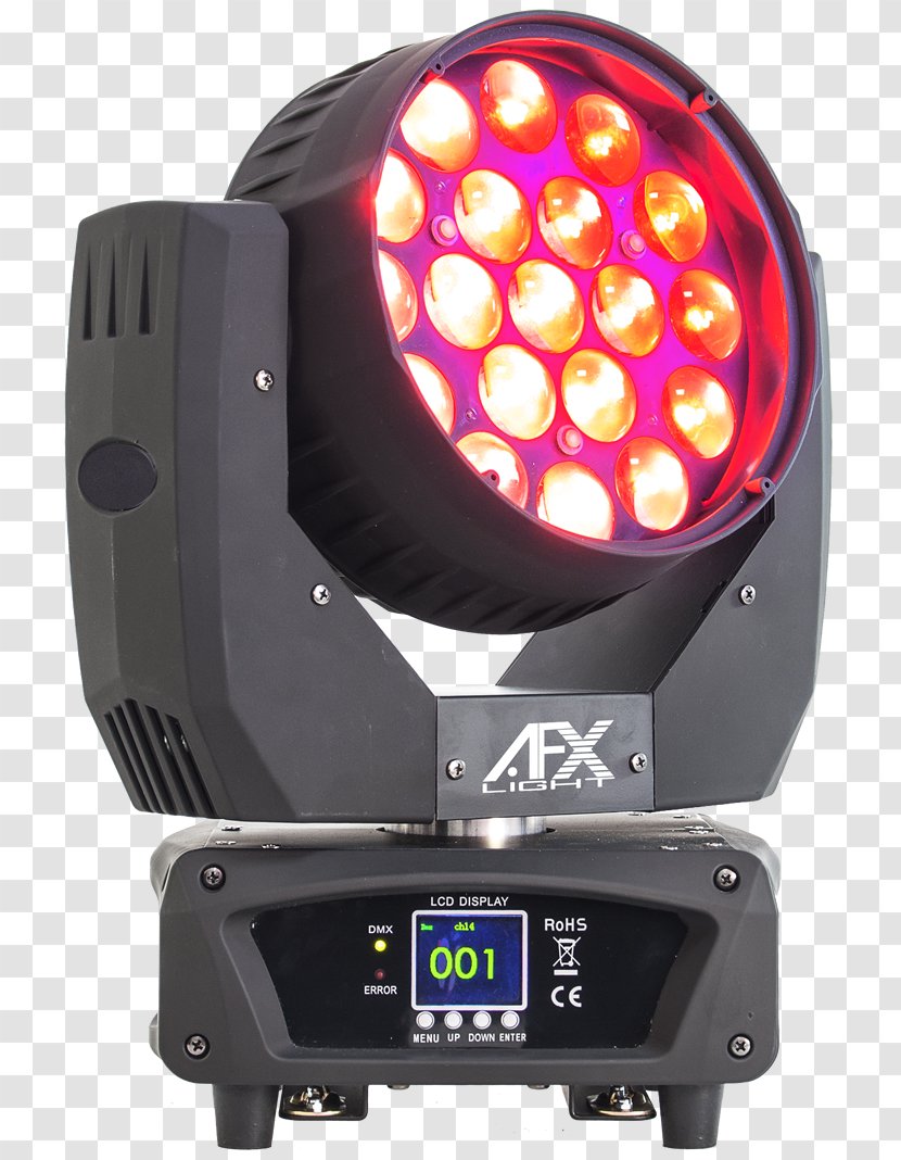 Intelligent Lighting AFX Wash 230 RGBW Med Zoom Lamp - Electronic Instrument - Washes Head Transparent PNG