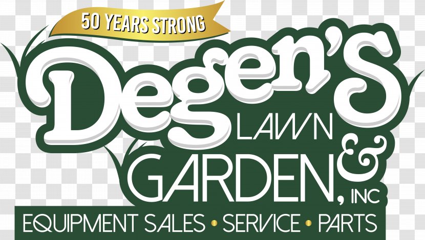 Degen's Lawn & Garden Inc Logo Brand Florida State Road 7 Font - Area - Outdoor Power Equipment Transparent PNG