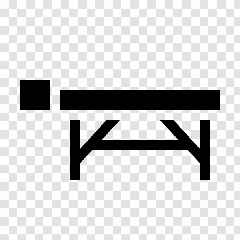 Massage Hospital Bed - Black - Lying On The Table In A Daze Transparent PNG