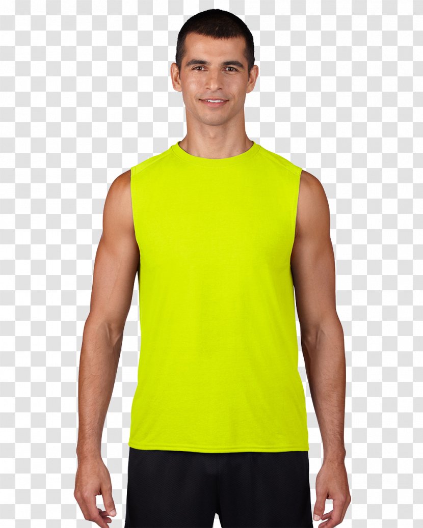 T-shirt Gildan Activewear Clothing Sleeveless Shirt - Outerwear - Garments Model Transparent PNG