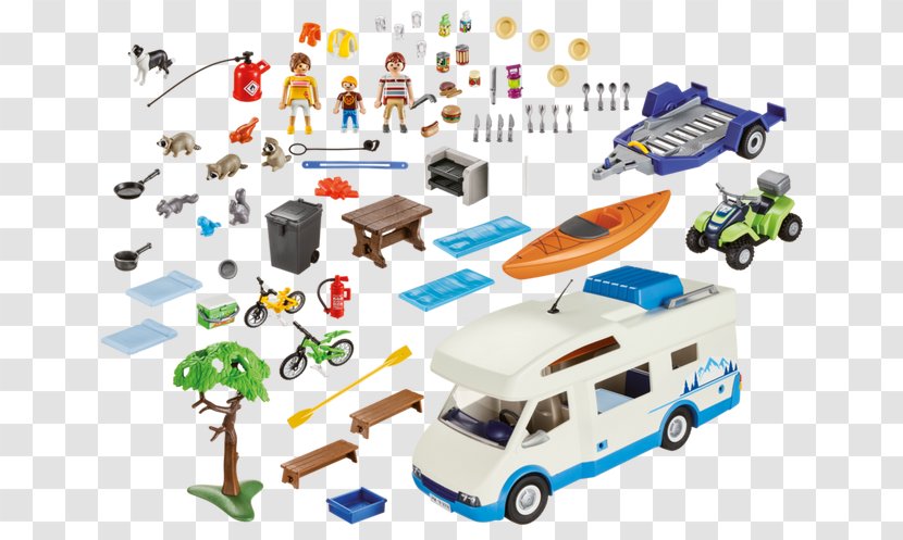 Playmobil Camping Adventure Motor Vehicle Toy - Frame - Rv Signs For Cabin Transparent PNG