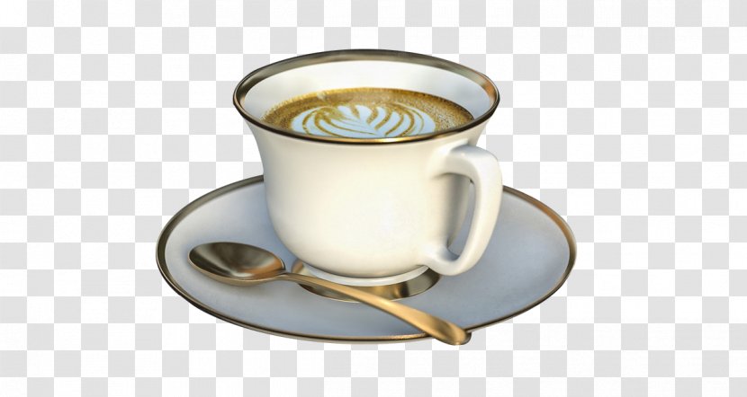 Coffee Espresso Latte Cappuccino Cafe - Drinkware - White Cup Transparent PNG