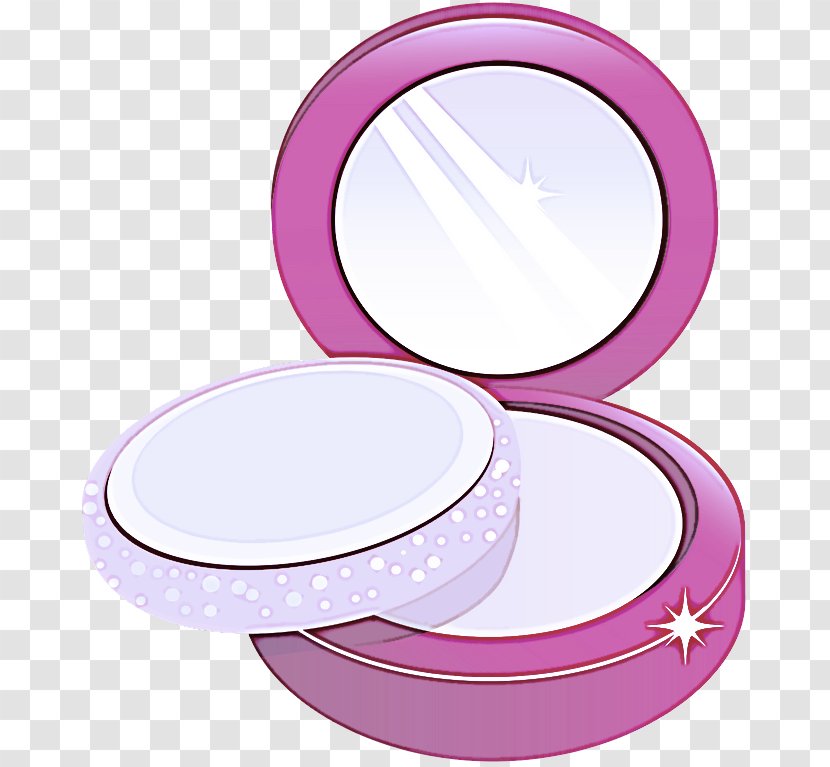 Violet Pink Clip Art Purple Lilac - Makeup Mirror Face Powder Transparent PNG
