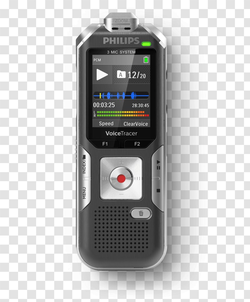 Microphone Digital Audio Dictation Machine Philips Voice Tracer DVT2510 - Recorder Transparent PNG