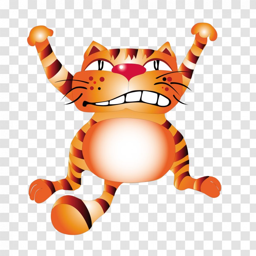 Cat Garfield Animation - Cartoon - Cute Tiger Transparent PNG