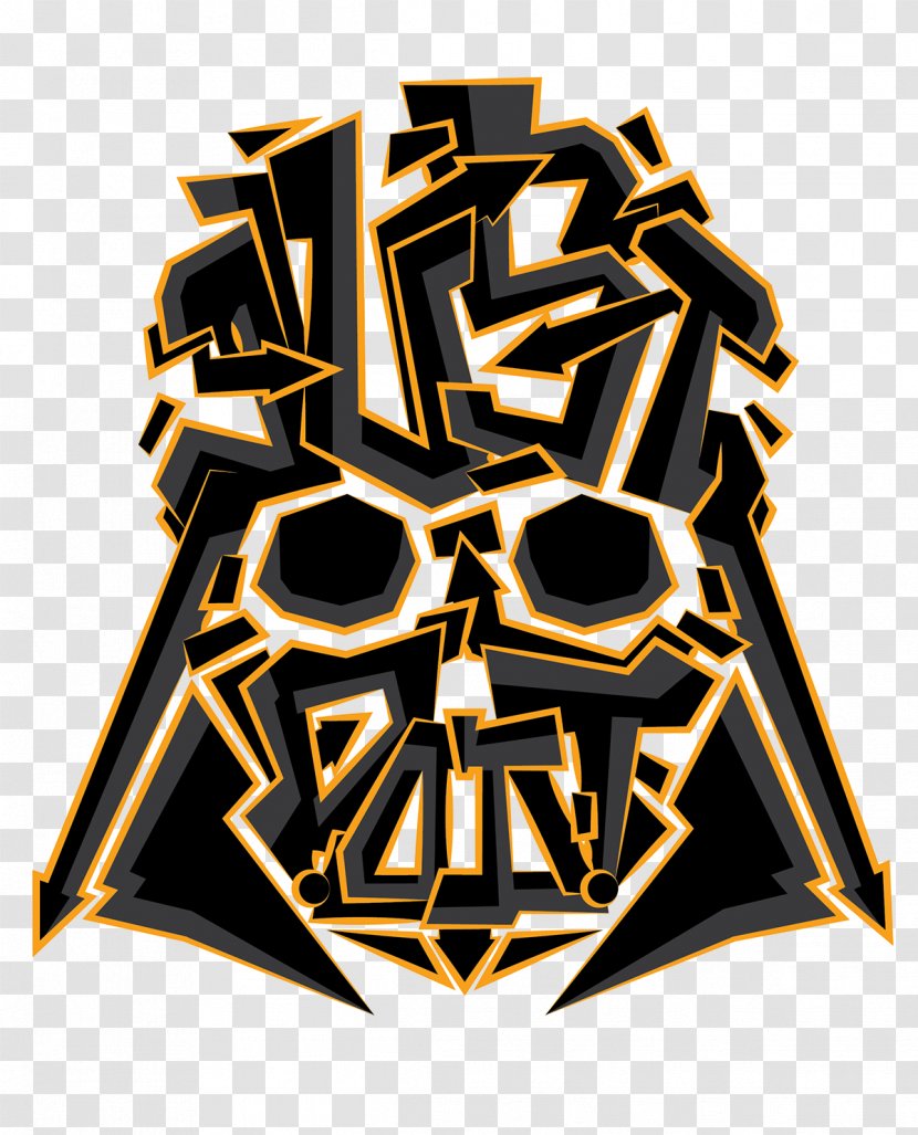Logo Illustration Font Brand Character - Text Messaging - Darth Vader Head Transparent PNG