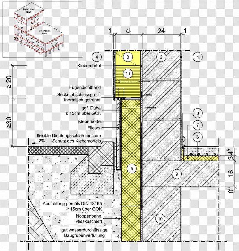 Exterior Insulation Finishing System Building Masonry Veneer Perimeterdämmung Brandschutzstreifen - Area Transparent PNG