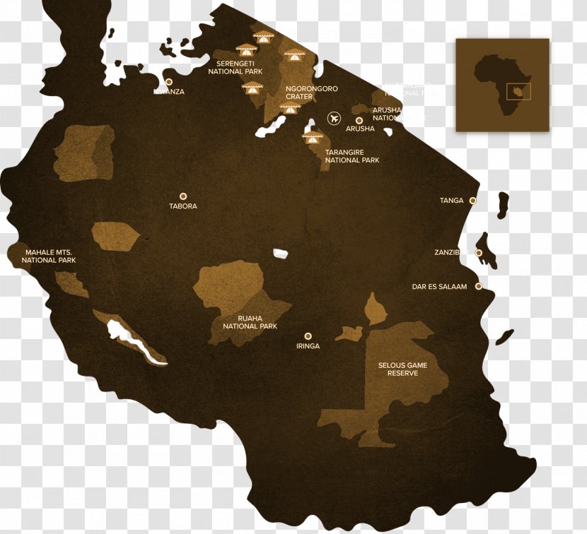 Tanzania Vector Graphics Map Royalty-free - Royaltyfree - Crater Lake National Park Transparent PNG