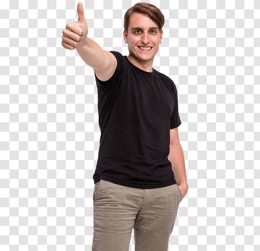 T-shirt Thumb Sleeve Shoulder Outerwear - T Shirt Transparent PNG