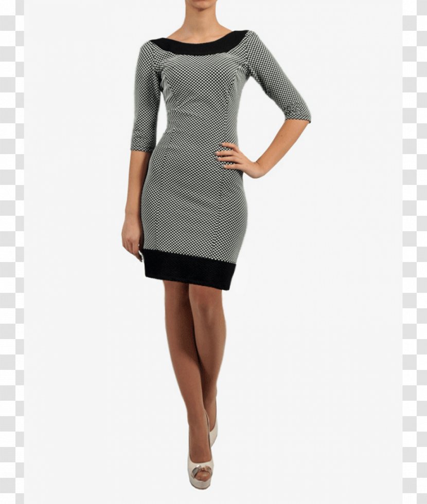 Little Black Dress T-shirt Clothing Perfectly Basics - And White Polka Dot Transparent PNG