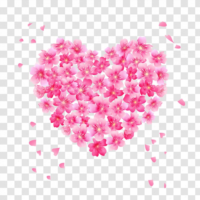 Flower Heart Vector Graphics Image Rose - Douchegordijn Transparent PNG