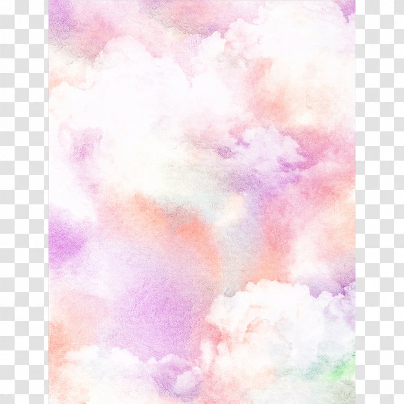 Watercolor Painting Cloud Desktop Wallpaper - Pink Transparent PNG