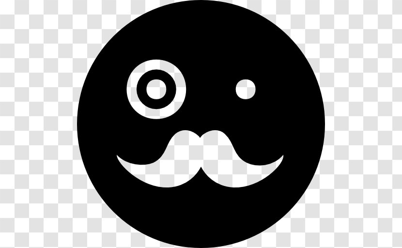 Moustache Emoticon Hairstyle Smiley - Smile - Mustache Logo Transparent PNG