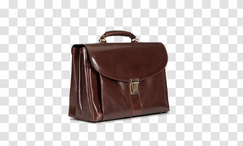 Briefcase Handbag Leather Messenger Bags Product - Brown Transparent PNG