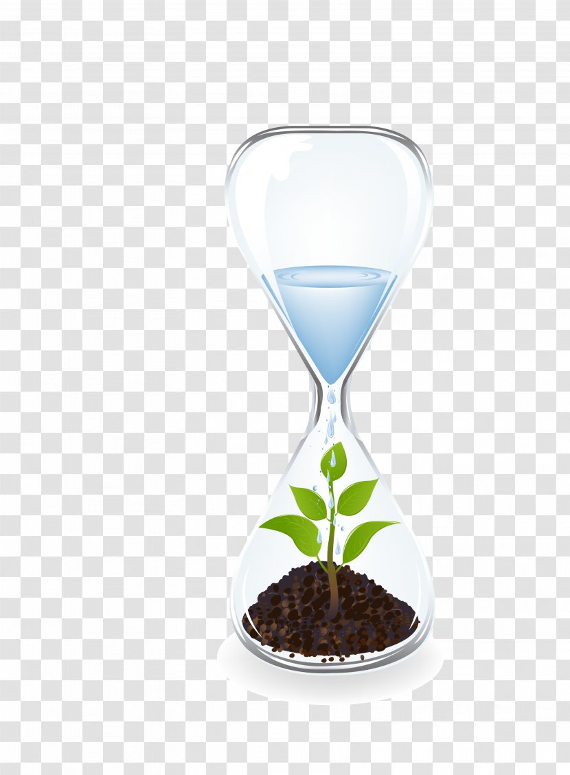 Hourglass Time Water Clock - Glass Transparent PNG