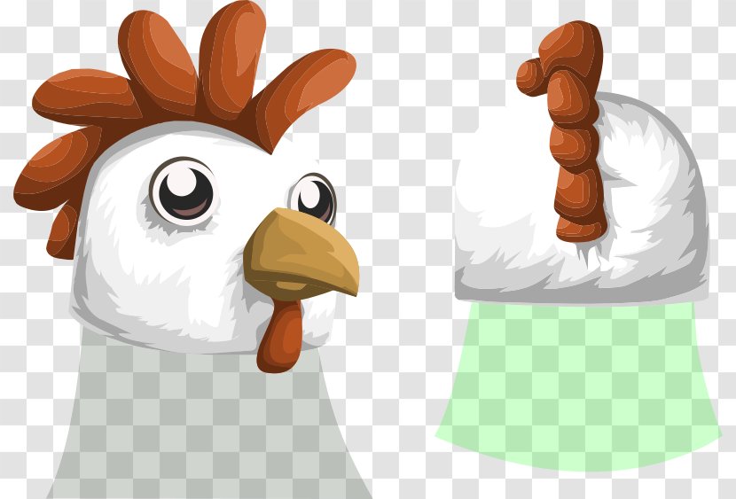 Chicken Rooster Animation Clip Art - Thumb - Cartoon Avatar Transparent PNG