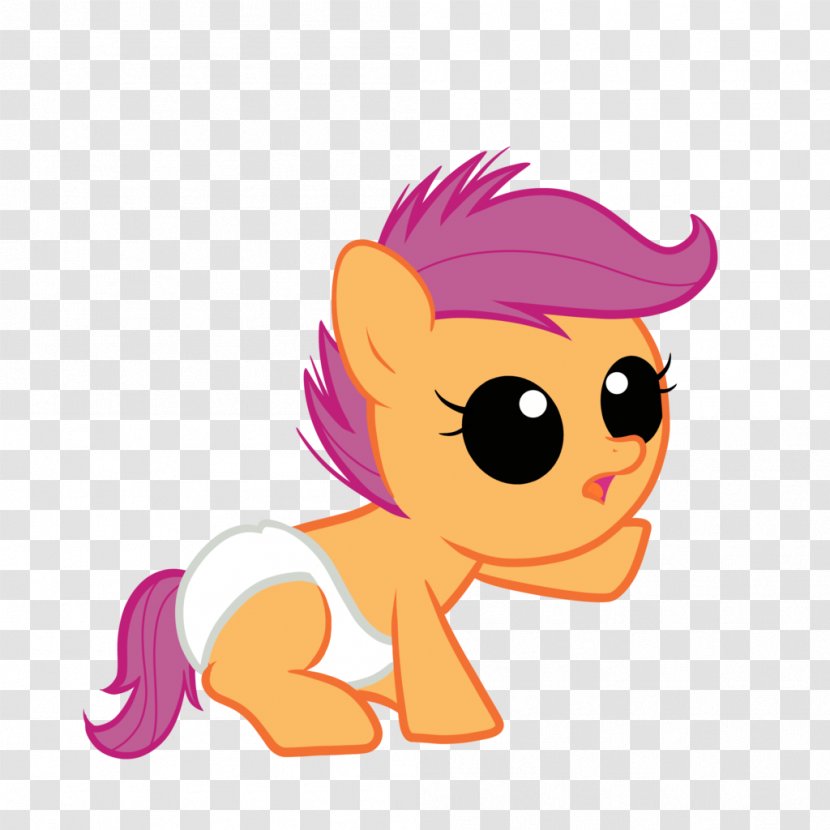 Pony Scootaloo Rainbow Dash Horse The Cutie Mark Crusaders - Cartoon Transparent PNG