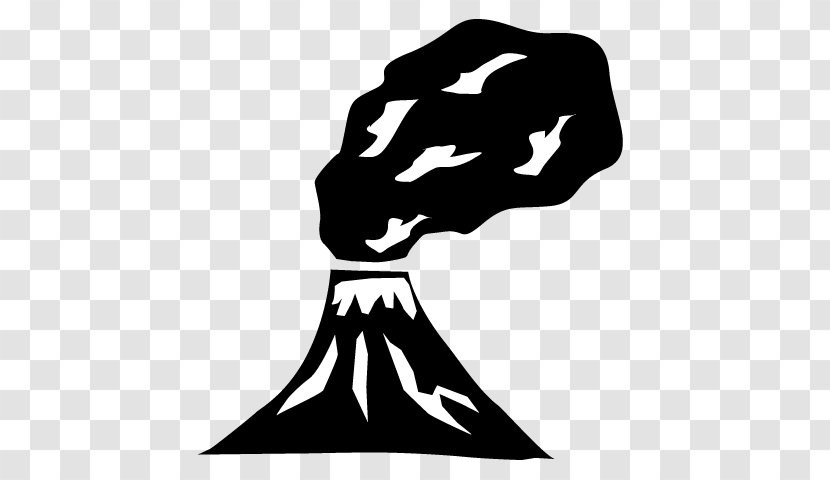 Pictogram Volcano Earthquake Clip Art - Monochrome Photography Transparent PNG