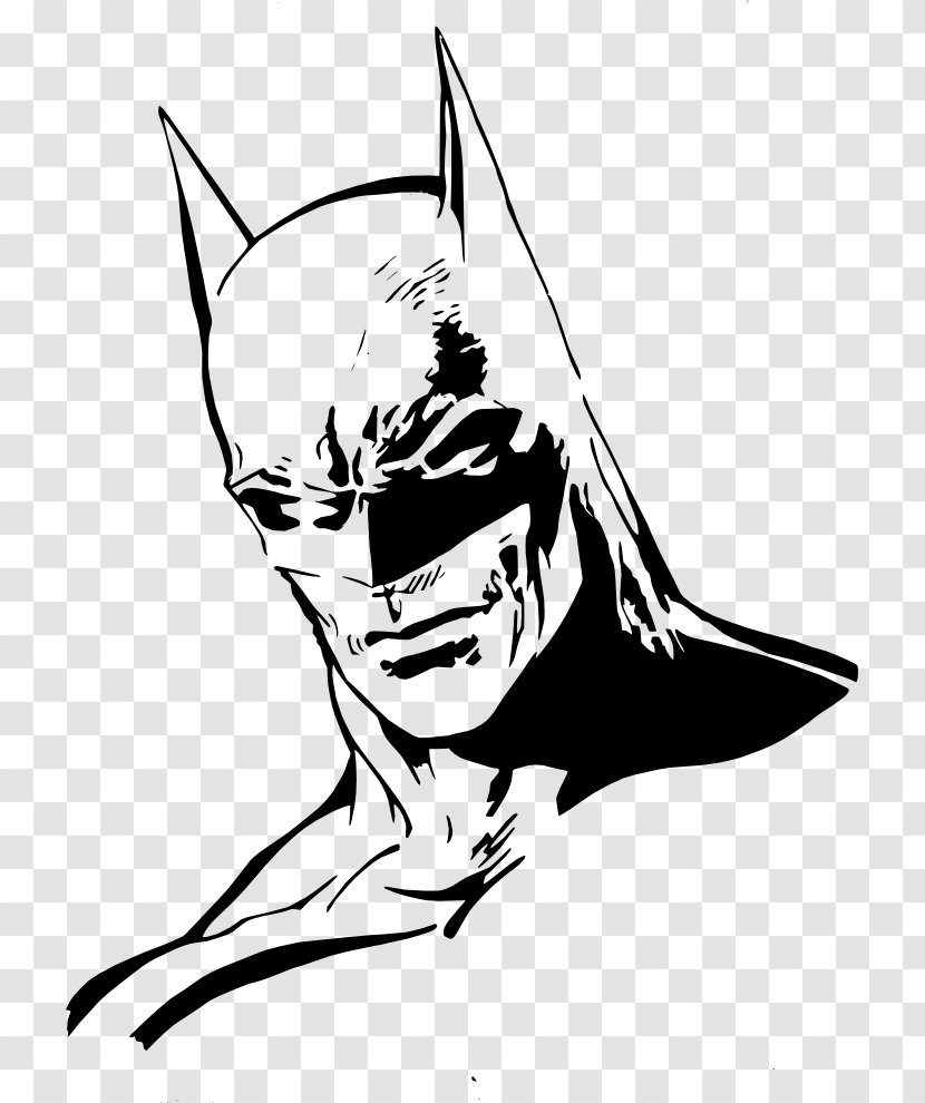 Batman Joker Stencil Art Robin - White Transparent PNG