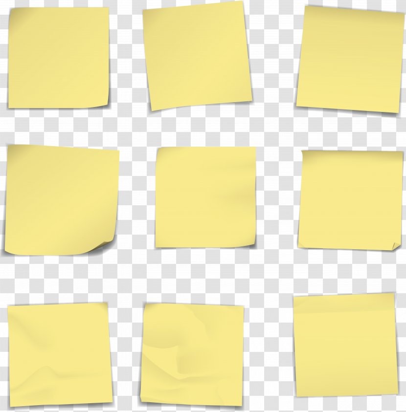 Post-it Note Paper Drawing Yellow - Rectangle - Menstruation Transparent PNG