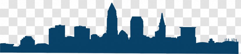 Cleveland New York City Skyline Silhouette Drawing - Daytime Transparent PNG