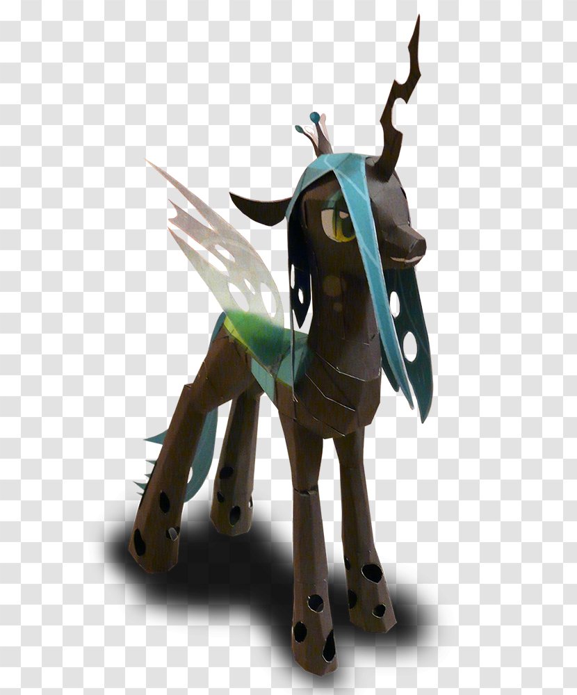 Pony Paper Model Princess Luna Queen Chrysalis - Deer - Craft Transparent PNG