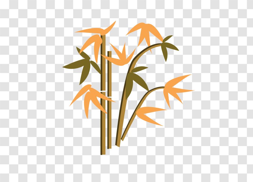Bamboo Leaf Download Cartoon - Floral Design Transparent PNG