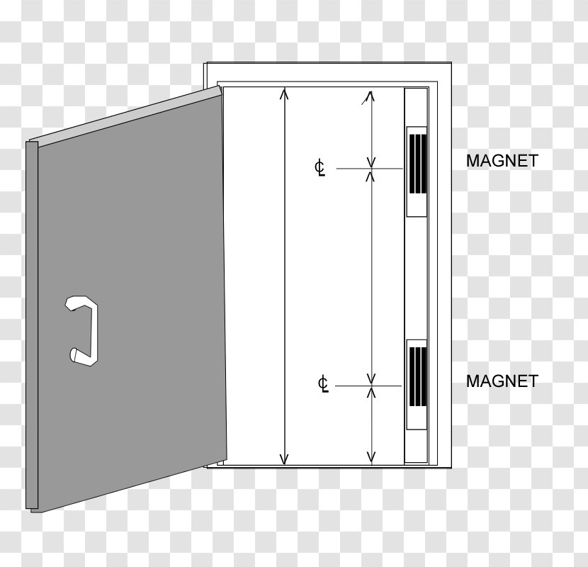 Hinge Electromagnetic Lock Door Handle Electric Strike - Furniture Transparent PNG