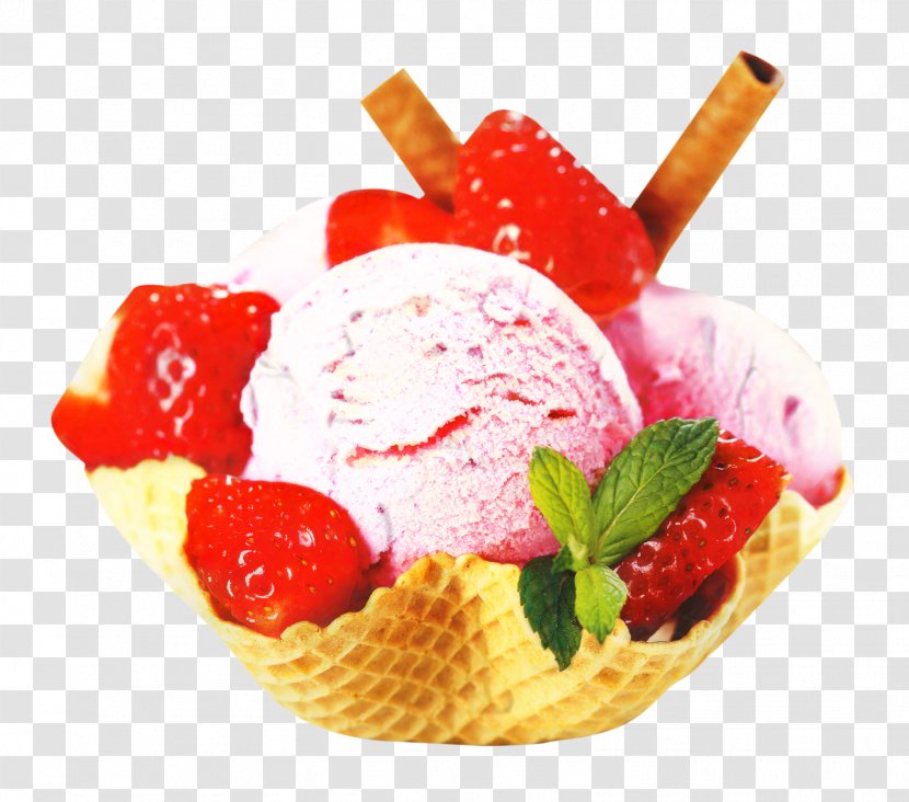 Ice Cream Cones Sundae Frozen Yogurt - Dairy Transparent PNG