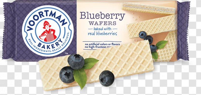 Waffle Wafer Voortman Cookies Fudge Biscuits - Recipe - Strawberry Blueberry Transparent PNG