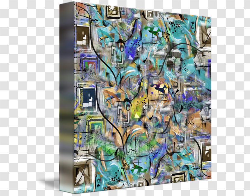 Contemporary Art Collage Abstract Painting - Science Fiction Quadrilateral Decorative Backgroun Transparent PNG