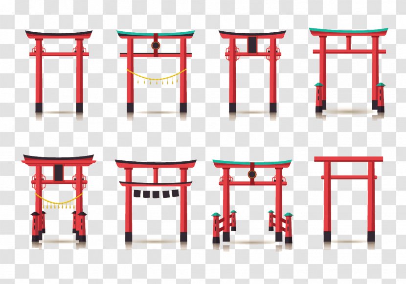 Temple Torii Structure - Brand - Cartoon Japanese Transparent PNG