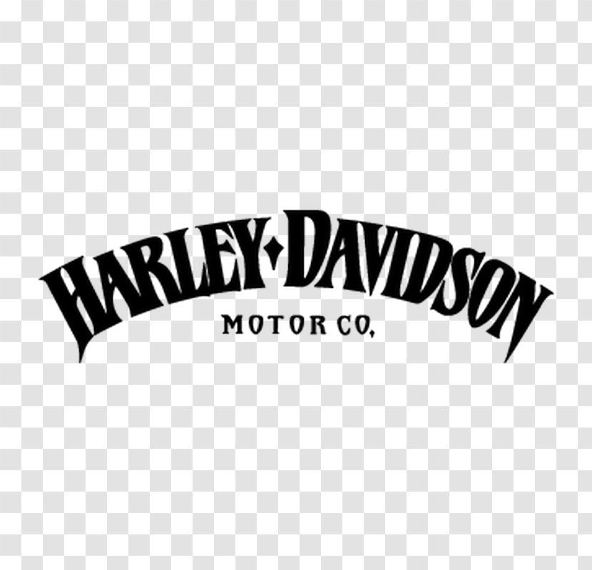 Harley-Davidson Logo H-D Michigan Sticker Decal - Black And White Transparent PNG