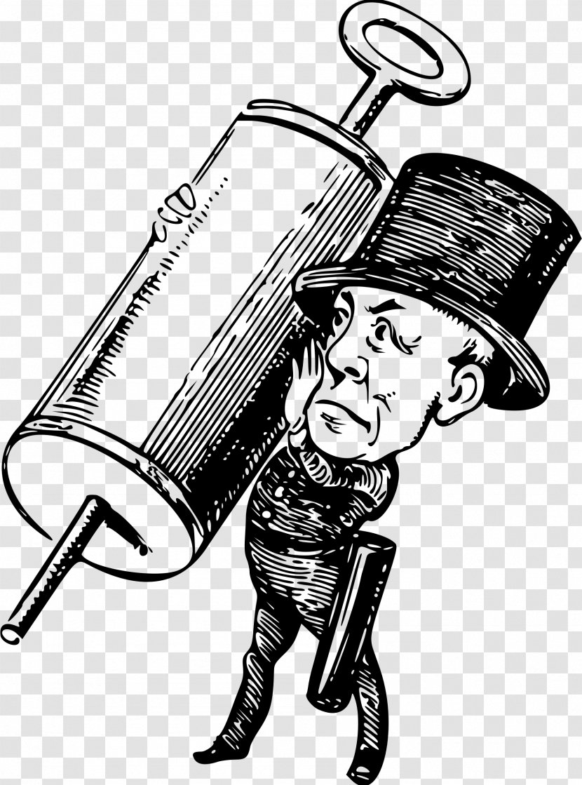 Drawing Cartoon Clip Art - Syringe Transparent PNG