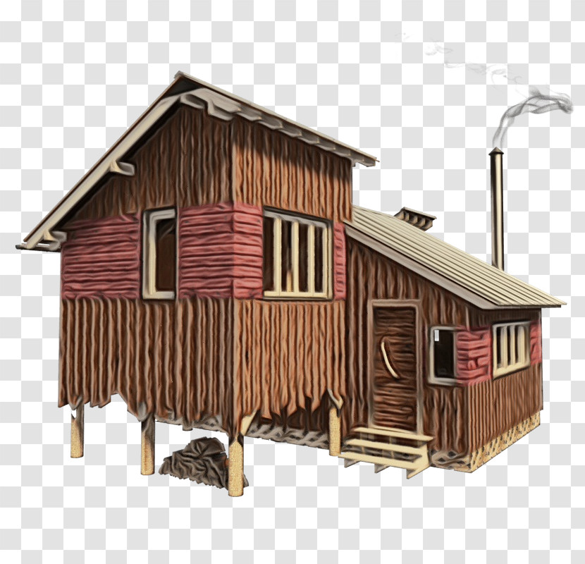Shed House Building Log Cabin Shack Transparent PNG