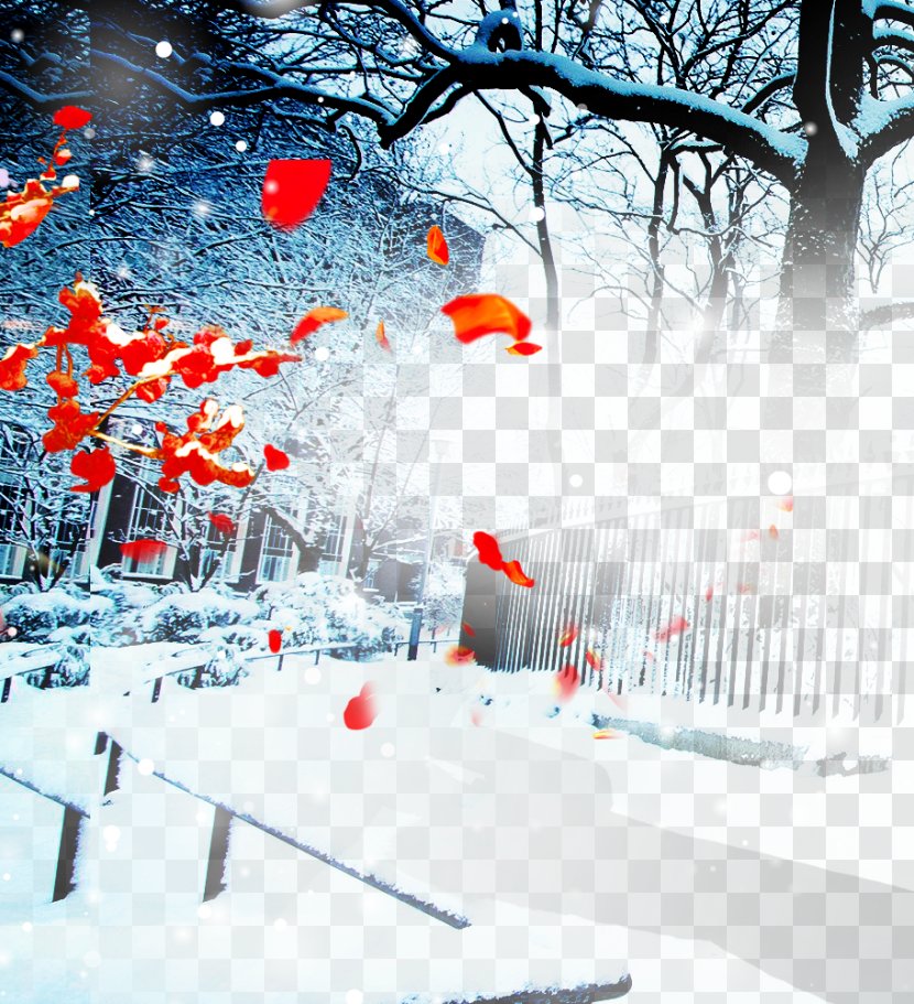 Winter Desktop Wallpaper Snow Landscape - Blizzard - Scenery Transparent PNG