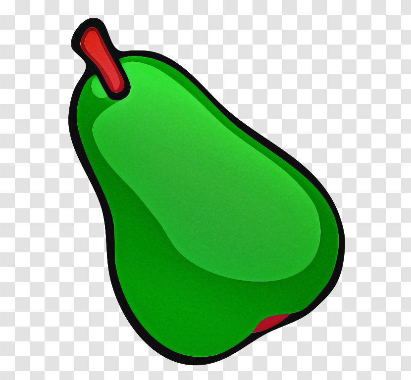 Green Clip Art Pear Bell Peppers And Chili - Pepper Capsicum Transparent PNG