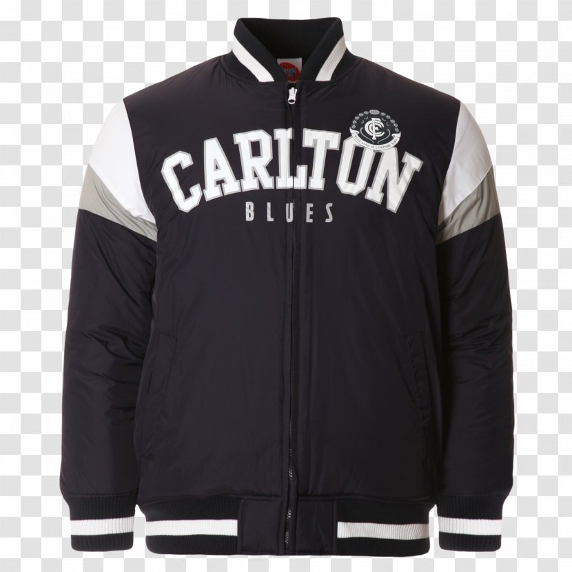 Jacket Carlton Football Club Australian League Tracksuit Outerwear - White - Don Transparent PNG