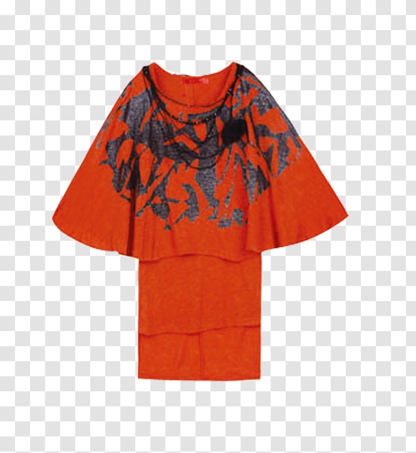T-shirt Dress Skirt - Orange - Deep Forest Red Transparent PNG