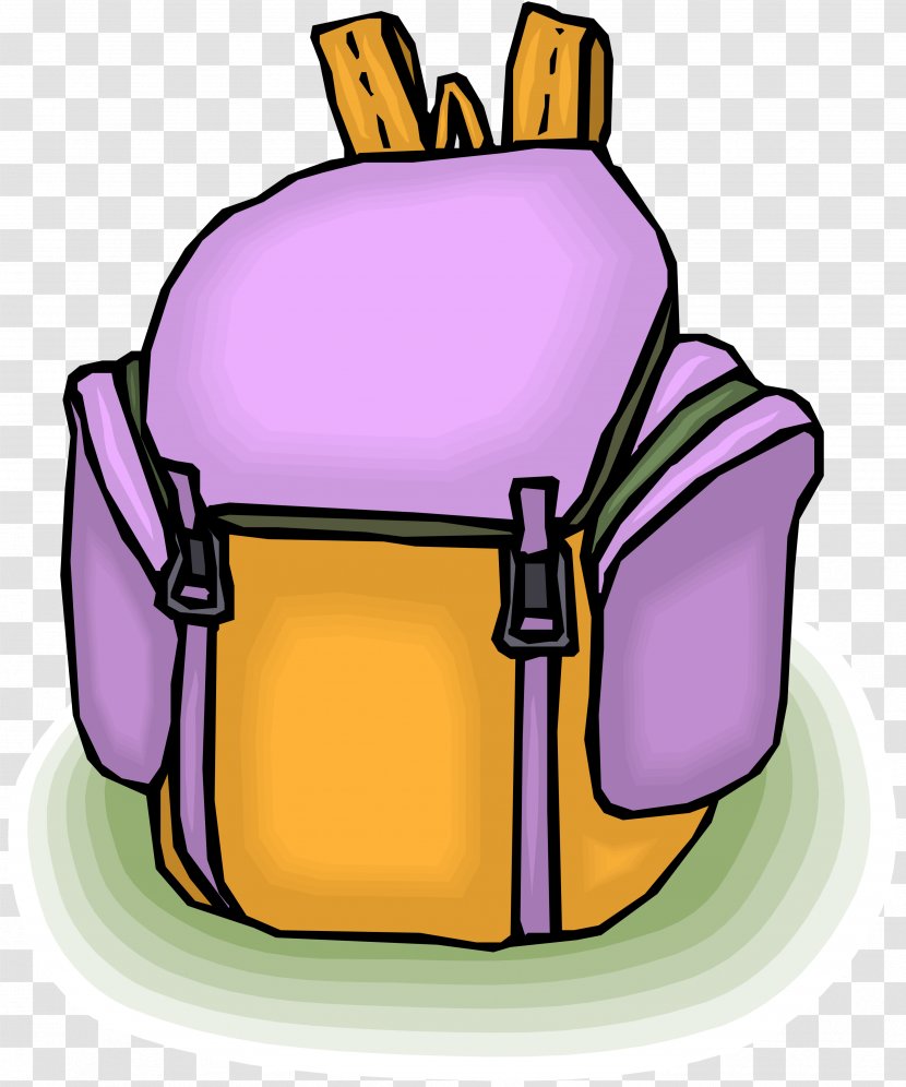 Product Design Clip Art Purple - Yellow - Cartoon Backpack Transparent PNG