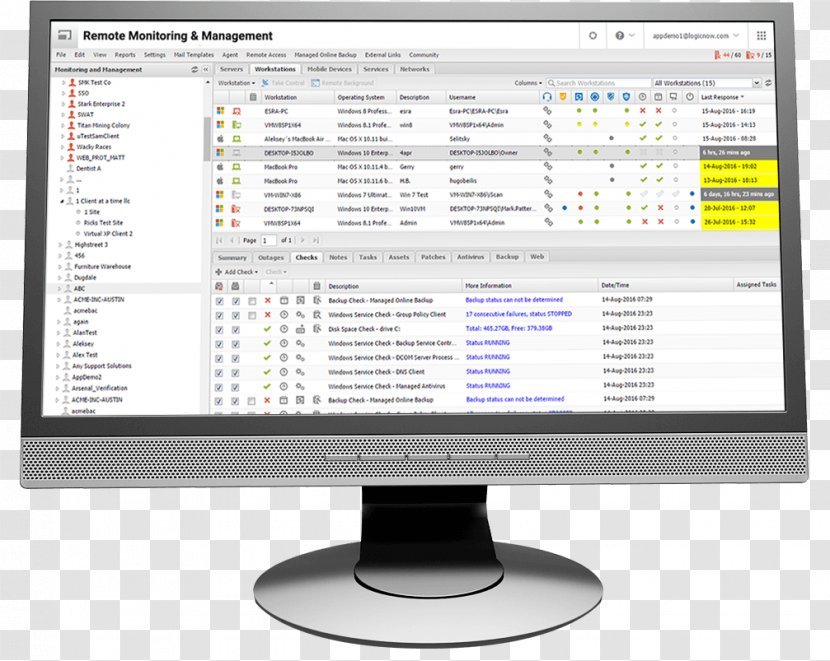 Computer Monitors Remote Monitoring And Management Managed Services SolarWinds Personal - Program Transparent PNG
