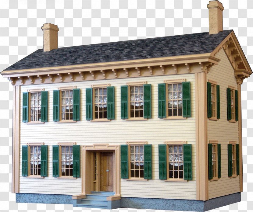 Lincoln Home National Historic Site Dollhouse 1:12 Scale - Springfield - Doll Transparent PNG
